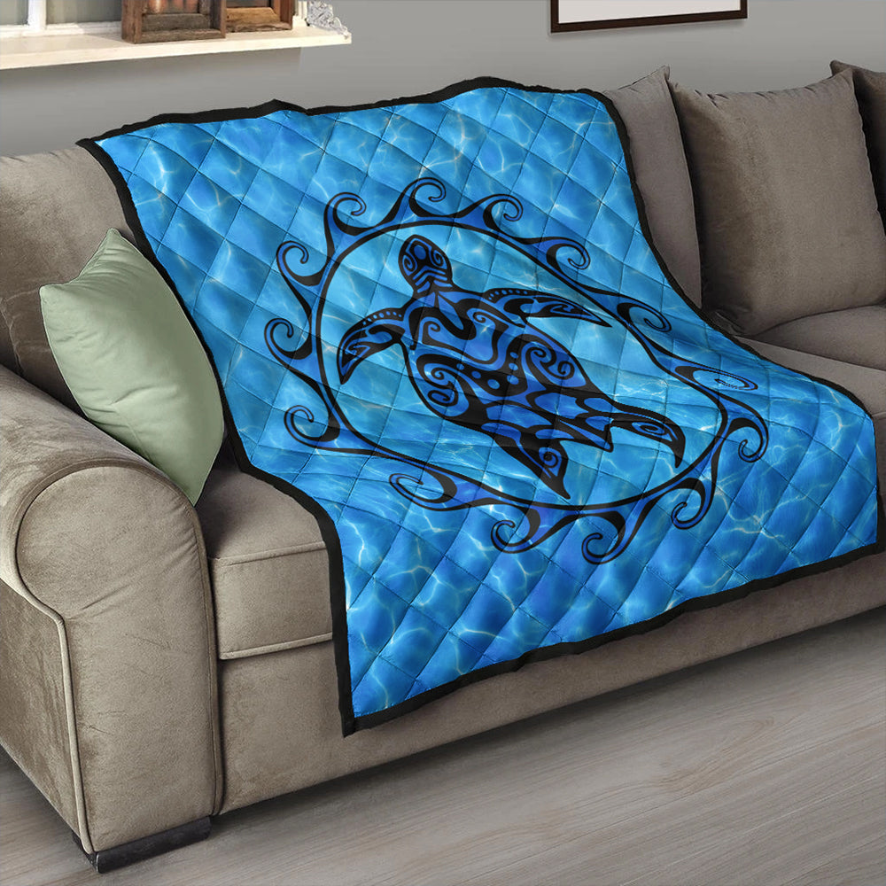 Hawaii Premium Quilt Turtle Polynesia Sea