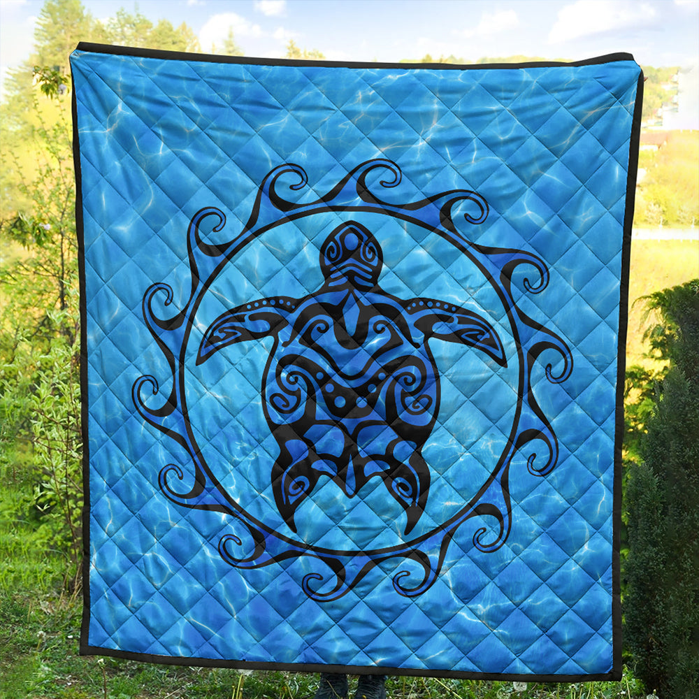 Hawaii Premium Quilt Turtle Polynesia Sea