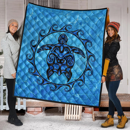 Hawaii Premium Quilt Turtle Polynesia Sea