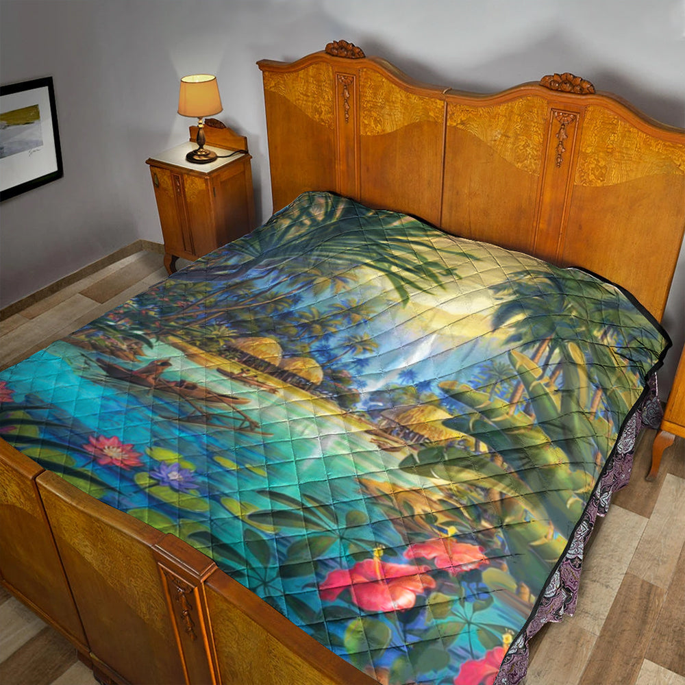 Hawaii Premium Quilt Village Forest