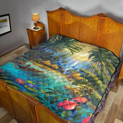 Hawaii Premium Quilt Village Forest