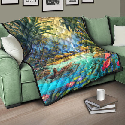 Hawaii Premium Quilt Village Forest