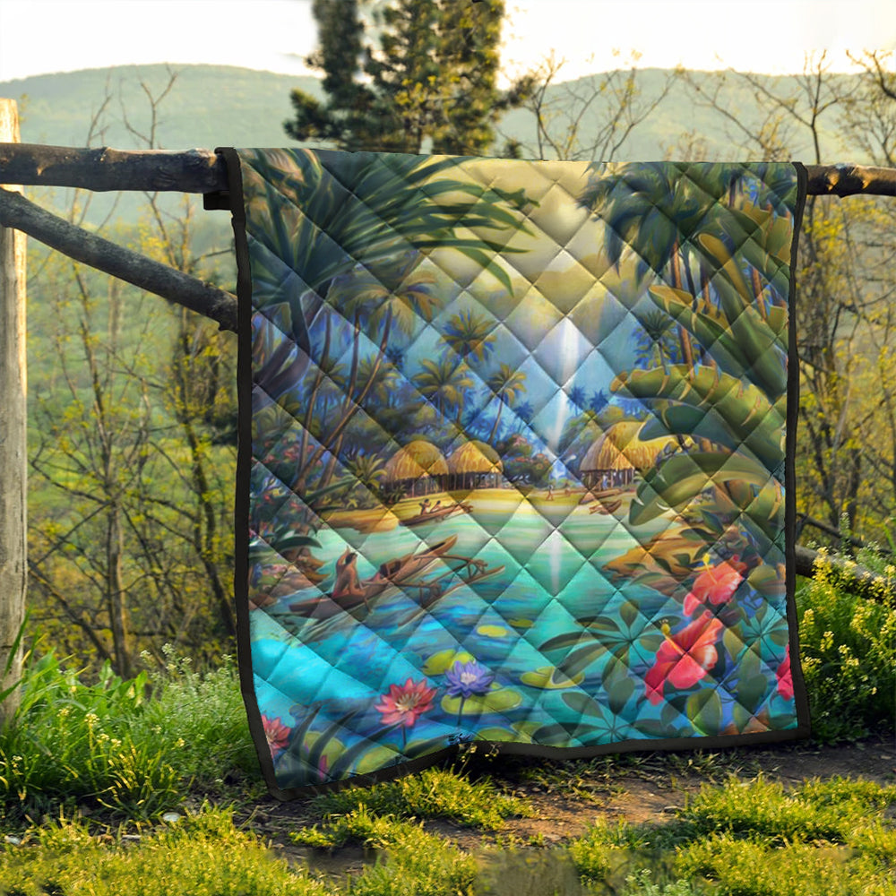 Hawaii Premium Quilt Village Forest