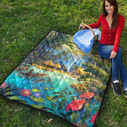 Hawaii Premium Quilt Village Forest