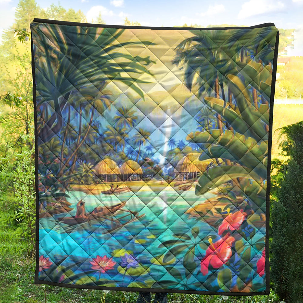 Hawaii Premium Quilt Village Forest