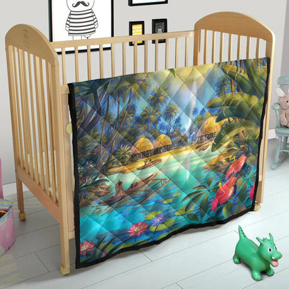 Hawaii Premium Quilt Village Forest