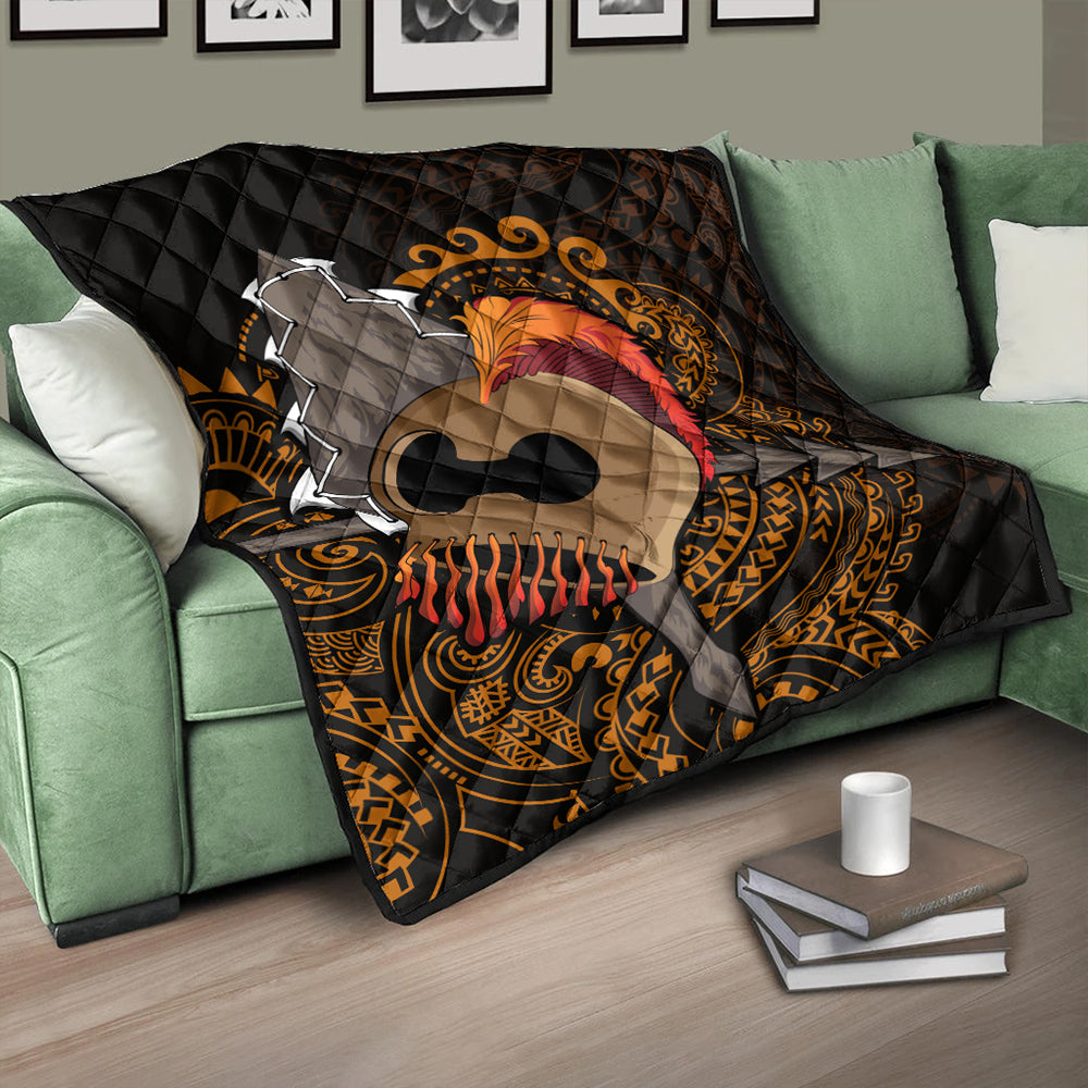 Hawaii Premium Quilt Warrior Helmet Polynesian