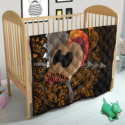 Hawaii Premium Quilt Warrior Helmet Polynesian