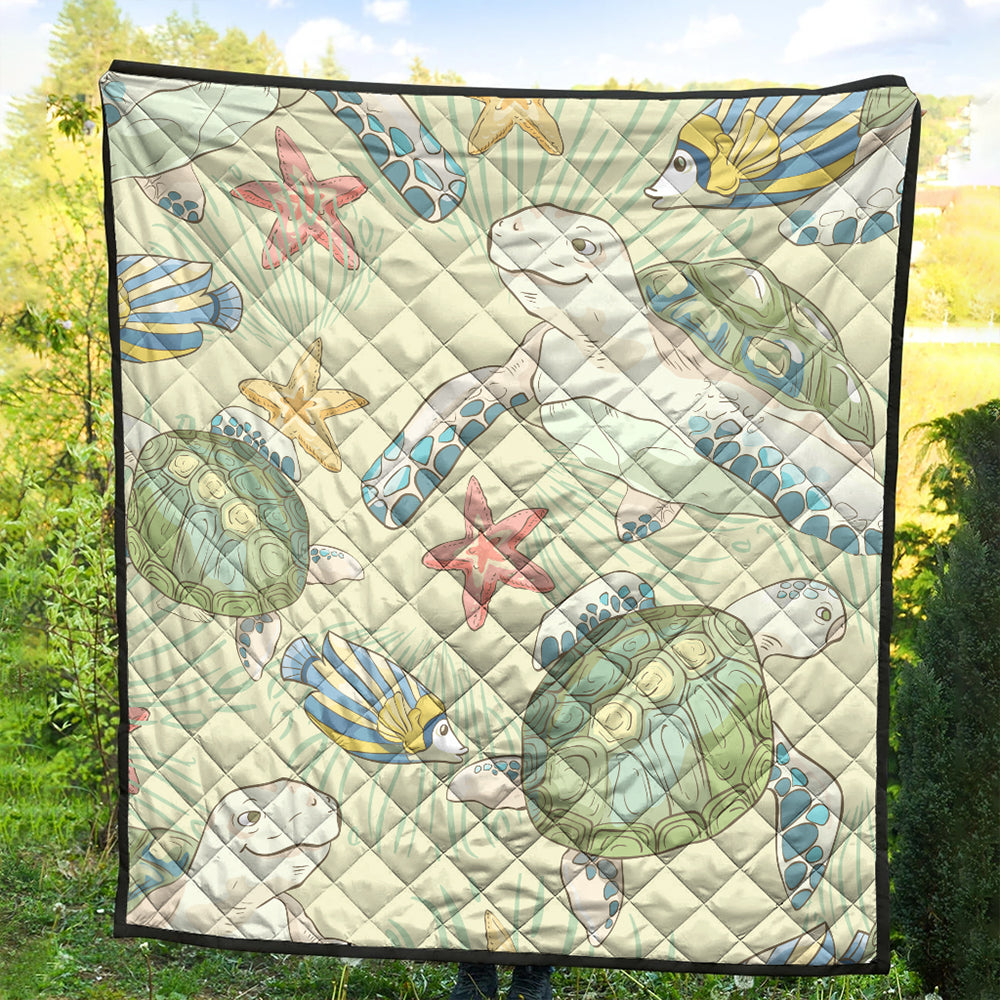 Hawaii Premium Quilt World Animal In Sea