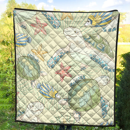 Hawaii Premium Quilt World Animal In Sea