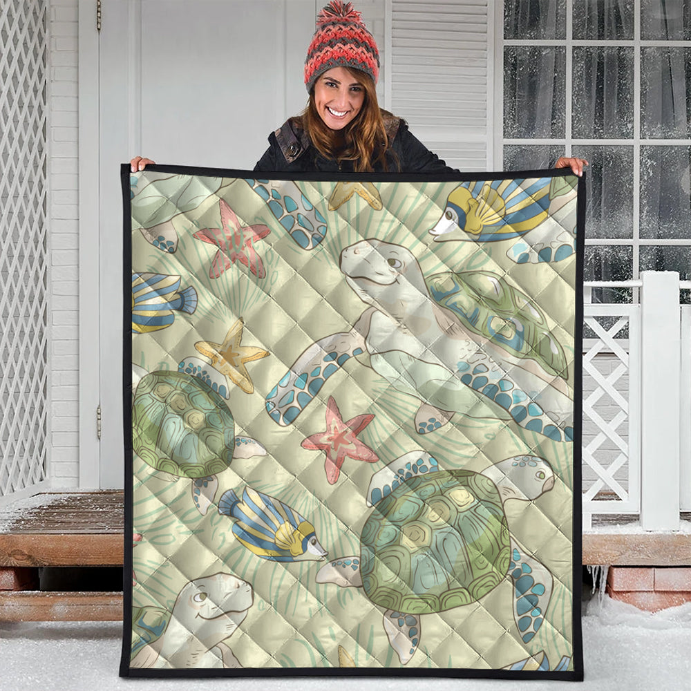 Hawaii Premium Quilt World Animal In Sea