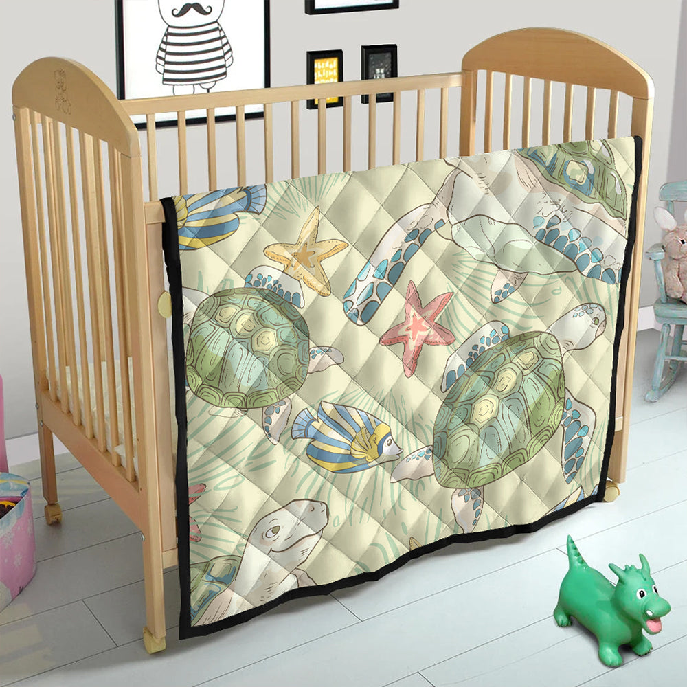 Hawaii Premium Quilt World Animal In Sea