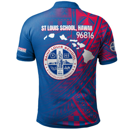 Hawaii Saint Louis School Polo Shirt -Logo School Hawaii Patterns
