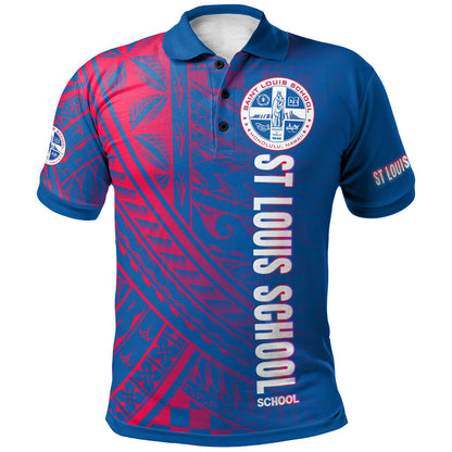 Hawaii Saint Louis School Polo Shirt -Logo School Hawaii Patterns