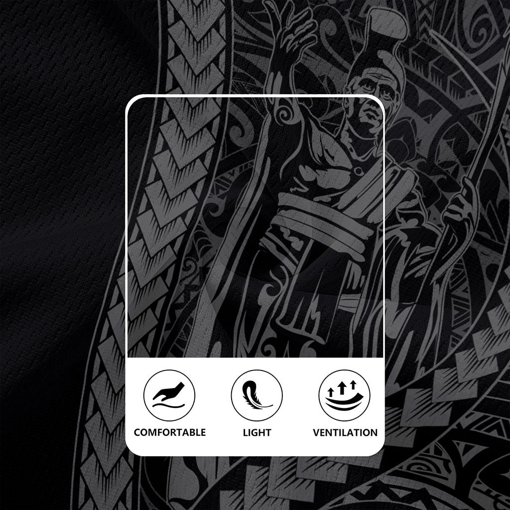 Hawaii Rugby Jersey Tribal Polynesian King Kamehameha