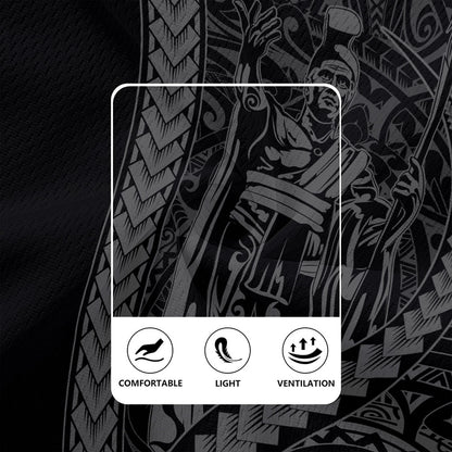 Hawaii Rugby Jersey Tribal Polynesian King Kamehameha