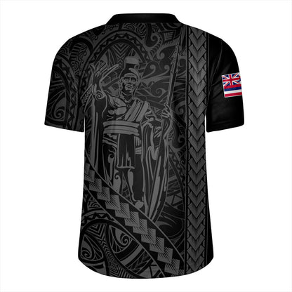 Hawaii Rugby Jersey Tribal Polynesian King Kamehameha