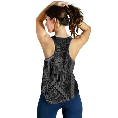 Hawaii Women Tank Tribal Polynesian King Kamehameha