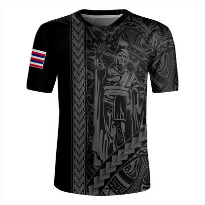 Hawaii Rugby Jersey Tribal Polynesian King Kamehameha