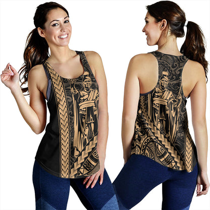 Hawaii Women Tank Tribal Polynesian King Kamehameha
