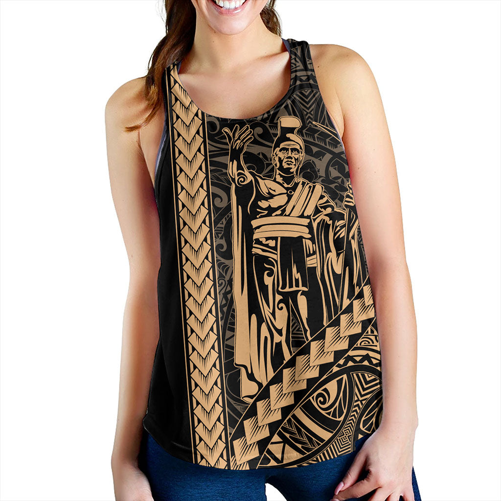 Hawaii Women Tank Tribal Polynesian King Kamehameha