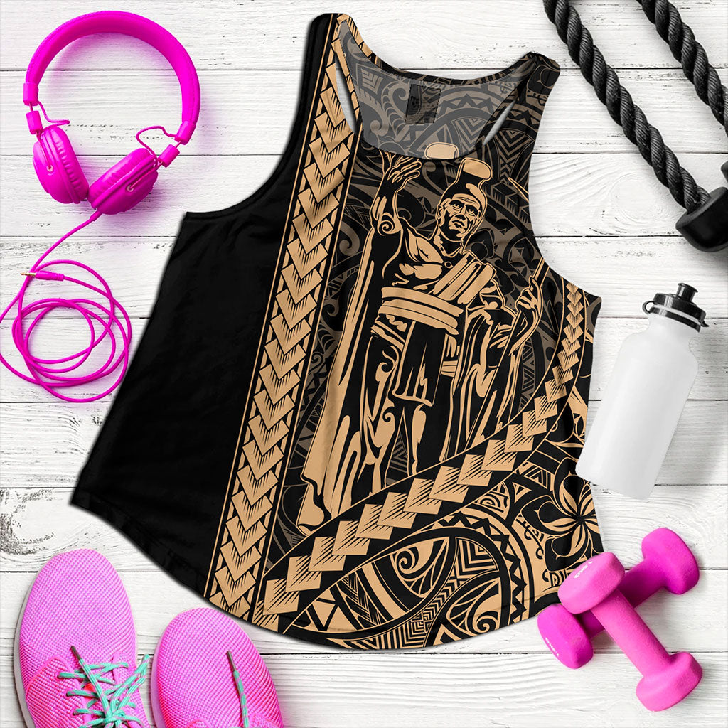 Hawaii Women Tank Tribal Polynesian King Kamehameha