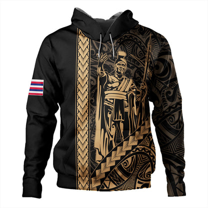 Hawaii Hoodie Tribal Polynesian King Kamehameha