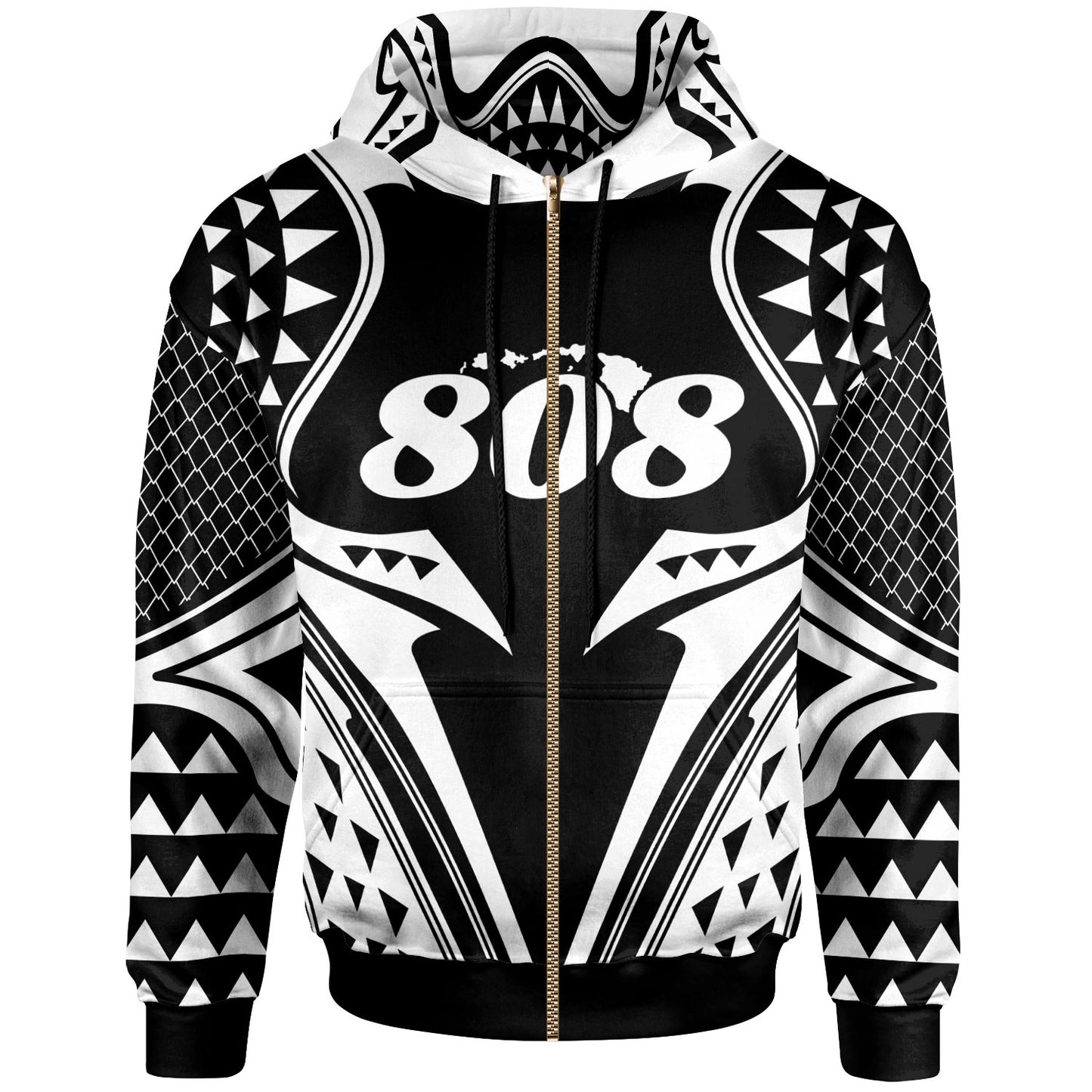 Hawaii Hoodie - White Fin Style