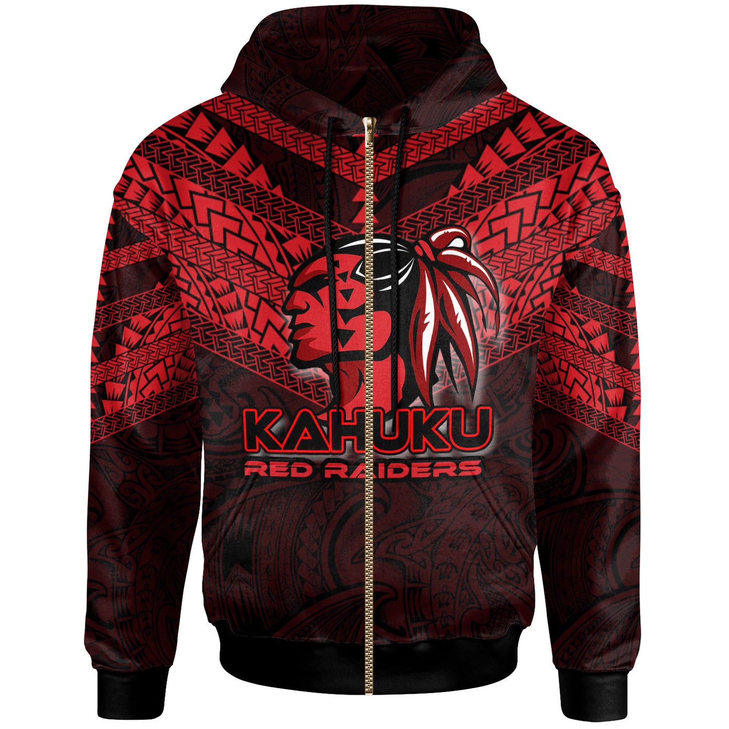 Hawaii Custom Personalised Hoodie - Kahuku High And Intermediate School Logo