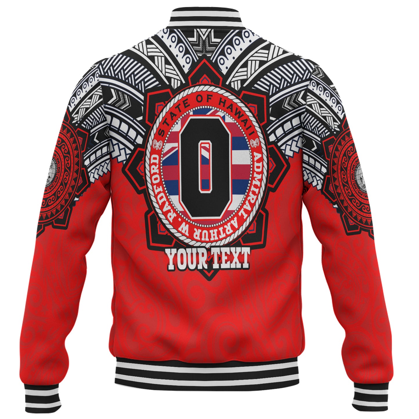 Hawaii Baseball Jacket Custom Radford High School Home Of The RamPage Tribal Style
