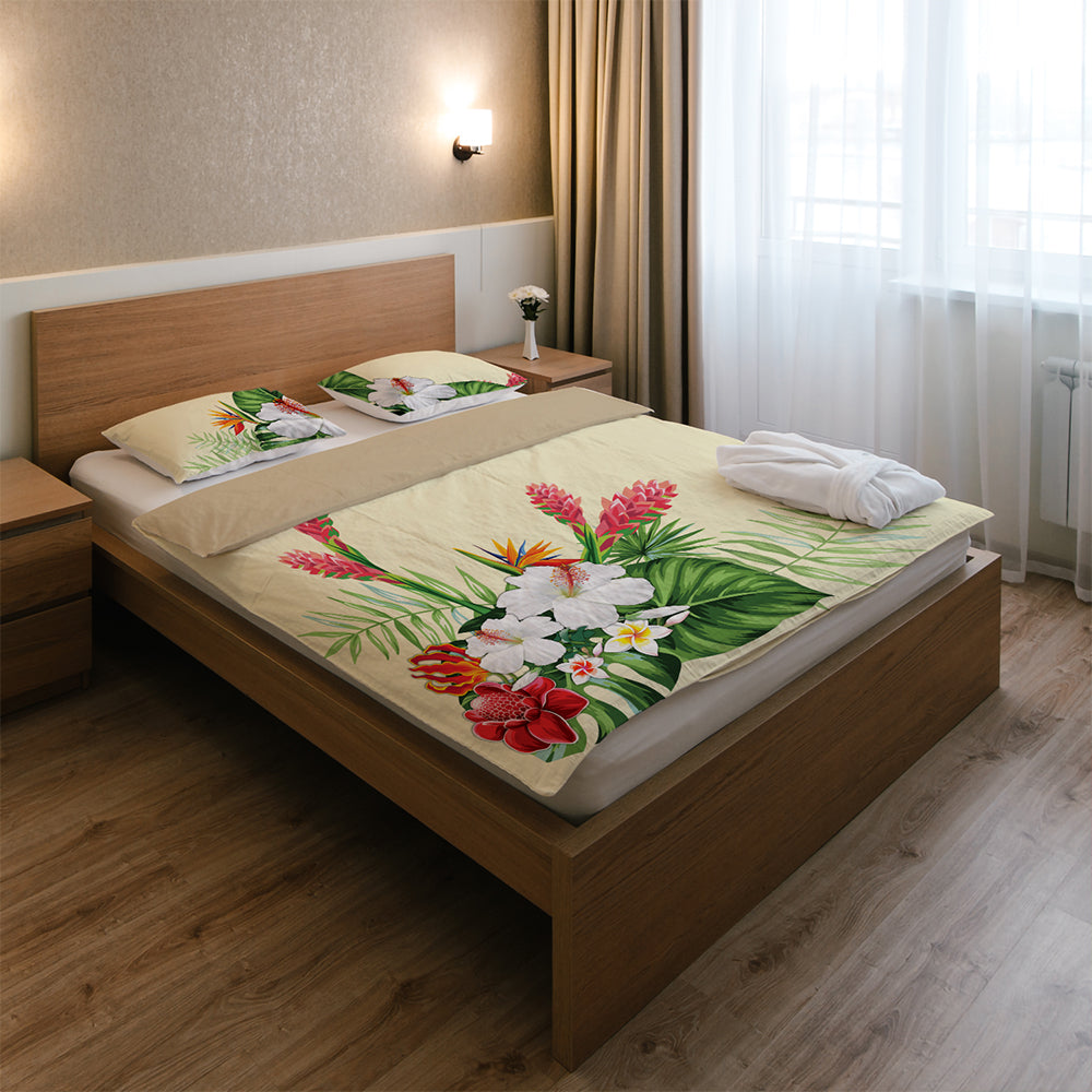 Hawaii Bedding Set Wonderful Hibiscus Flower