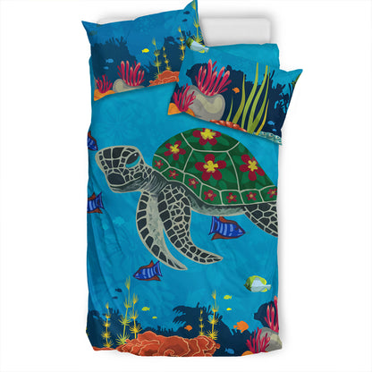 Hawaii Bedding Set Sea Cartoon