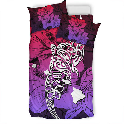 Hawaii Bedding Set Polynesian Hibiscus Sweat