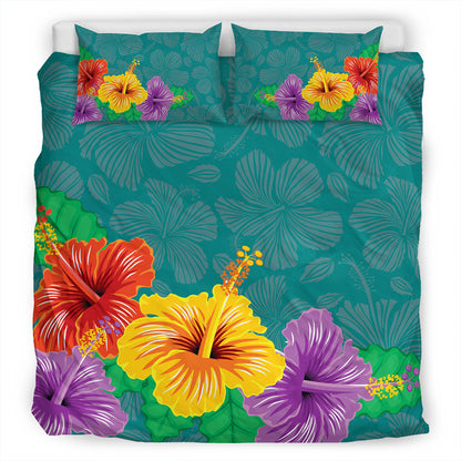 Hawaii Bedding Set Hibiscus More Color