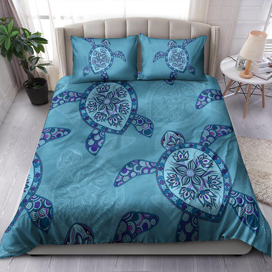 Hawaii Bedding Set Turtle Plumeria