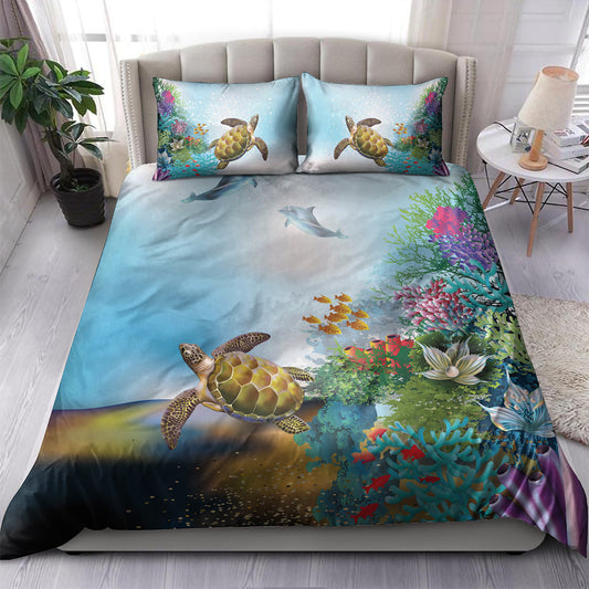 Hawaii Bedding Set Ocean Cartoon