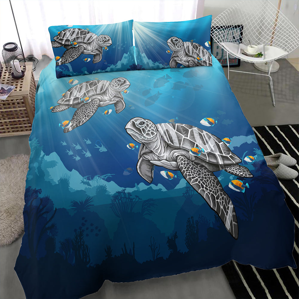 Hawaii Bedding Set Turtle And Humuhumunukunukuapua'a