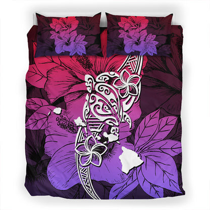 Hawaii Bedding Set Polynesian Hibiscus Sweat