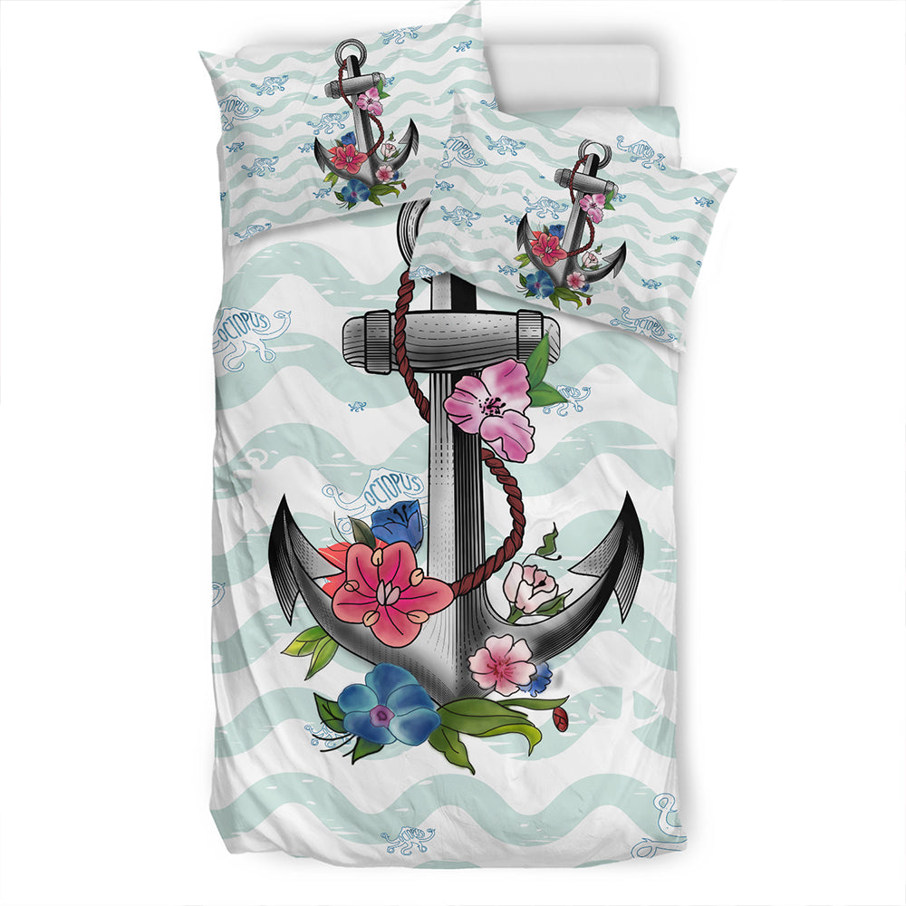 Hawaii Bedding Set Anchor Hibiscus