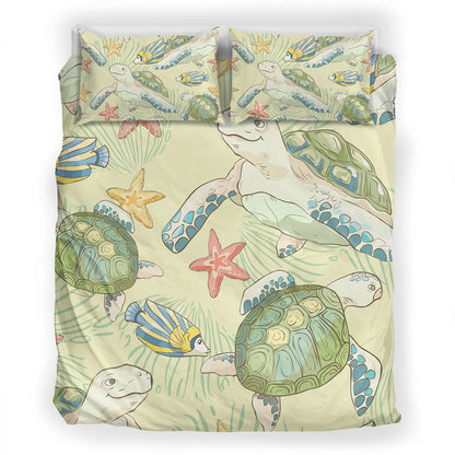 Hawaii Bedding Set World Animal In Sea