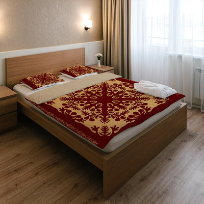 Hawaii Bedding Set Quilt Vintage Palm