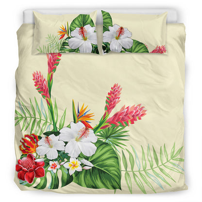 Hawaii Bedding Set Wonderful Hibiscus Flower