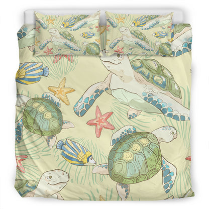 Hawaii Bedding Set World Animal In Sea