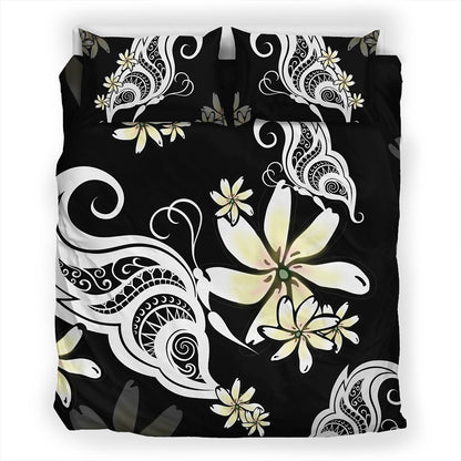 Hawaii Bedding Set Plumeria Butterfly