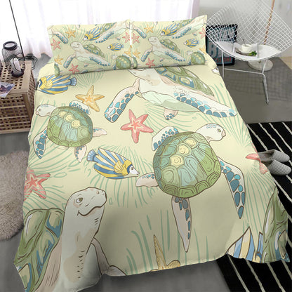 Hawaii Bedding Set World Animal In Sea