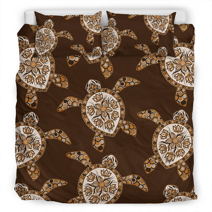 Hawaii Bedding Set Turtle Plumeria Grown