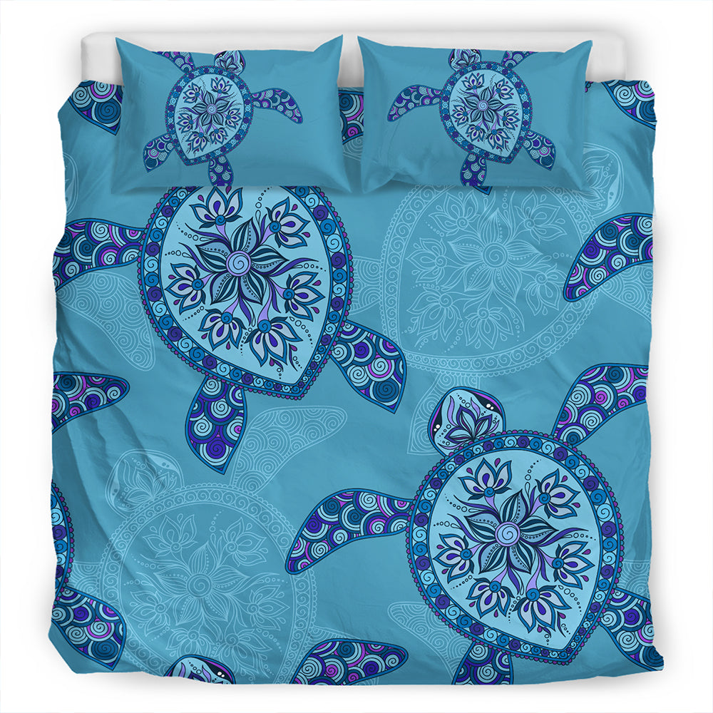 Hawaii Bedding Set Turtle Plumeria