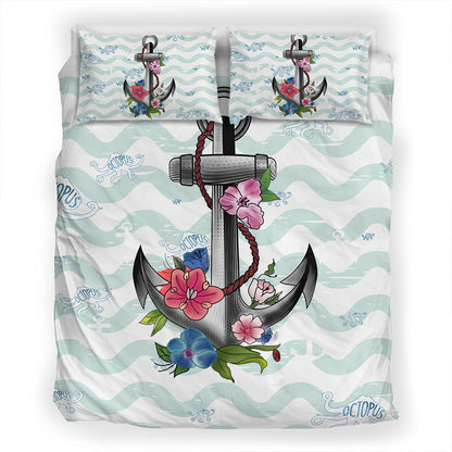 Hawaii Bedding Set Anchor Hibiscus
