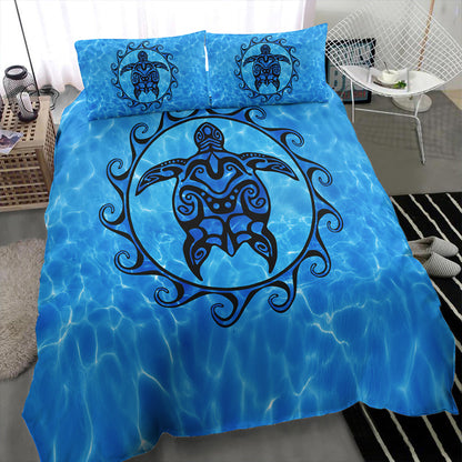 Hawaii Bedding Set Turtle Polynesia Sea