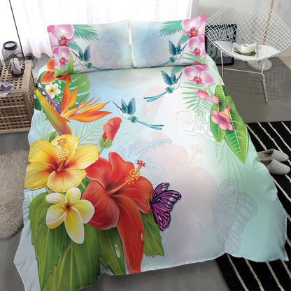 Hawaii Bedding Set Hibiscus In Jung